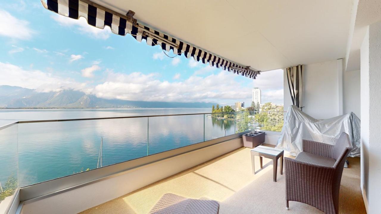 Lakefront Apartment With Exceptional View Territet Dış mekan fotoğraf