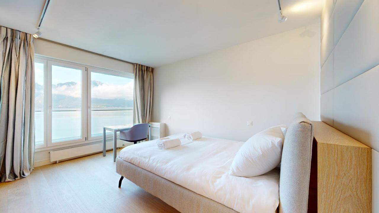 Lakefront Apartment With Exceptional View Territet Dış mekan fotoğraf