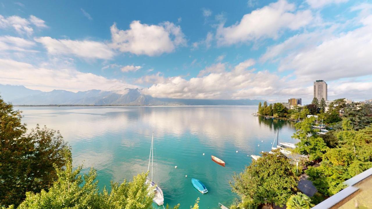 Lakefront Apartment With Exceptional View Territet Dış mekan fotoğraf